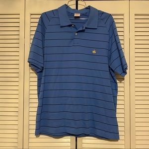 Brooks Brothers Blue Polo with Navy Stripes - size L